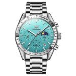 Butter Fly Lock  OLEVS Watch for mens (stell chain  paste dial ) - Image 2