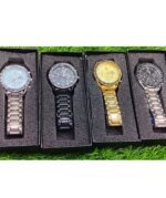 Butter Fly Lock  OLEVS Watch for mens (stell chain  paste dial ) - Image 5