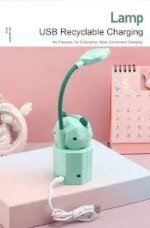 Cartoon LED Lable Lamp USB charging Eye Protection Bedroom Nightlight Creative Night light kids bedroom bedside reading light Rechargeable table lamp - Image 3