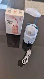 Cartoon LED Lable Lamp USB charging Eye Protection Bedroom Nightlight Creative Night light kids bedroom bedside reading light Rechargeable table lamp - Image 4