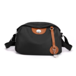 Casual Travel Waterproof Messenger Bag Trendy(Black)