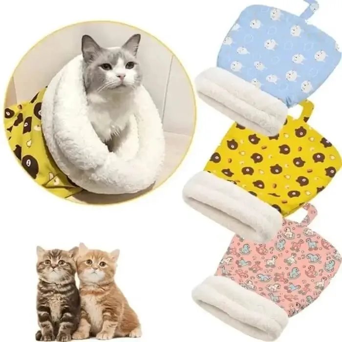 Cat-Sleeping-Bag-Multi-Colour Cat Sleeping Bag (Multi-Colour) - Image 1