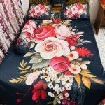 China Premium 3D Design Bed Sheet(red) - Image 3