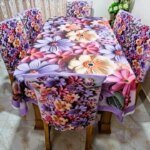 China Premium 3D Print Table Cloth Set