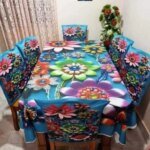 China Premium 3D Print Table Cloth Set