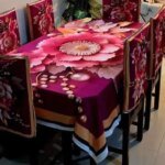 China Premium 3D Print Table Cloth Set