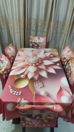 China Premium 3D Print Table Cloth Set - Image 2