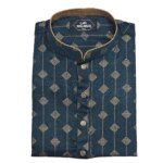 Cotton  Print Punjabi + Premium Watch + Wallet  Combo Pack - Image 5