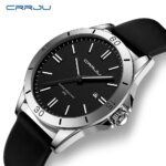 Crrju New 5025 Men's & Ladies' Waterproof Watch (black)