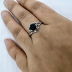 Crystal Bloom Silver Ring - Image 3