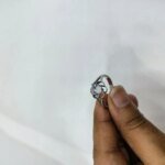 Crystal Bloom Silver Ring - Image 6