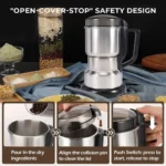 Cute 2024 New 2024 For Power Coffee Grinder Kitchen Cereal Nuts Beans Spices Grains Grinder Machine Multifunctional Coffee Grinder - Image 3