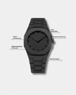 D1 Milano Polycarbon Arabic Watch – Black - Image 5