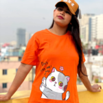 DTF Printed ladies  T shirt | Half Sleeve Plain | Regular Fit Ladies T Shirt for Women & Girls |