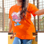 DTF Printed ladies  T shirt | Half Sleeve Plain | Regular Fit Ladies T Shirt for Women & Girls | - Image 3