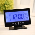 Digital LCD Clock with Calendar, Temperature Sensor, Alarm for Table and Study Desk - Image 3