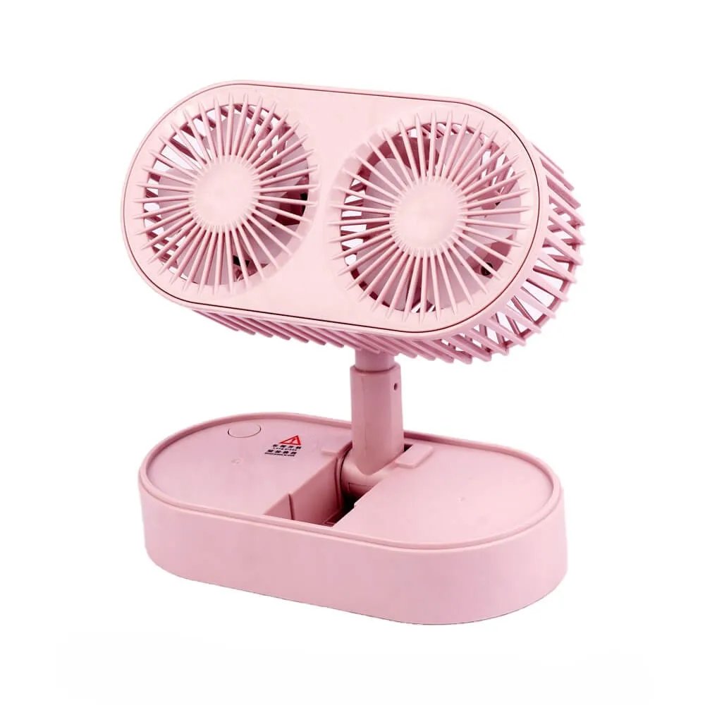 Double-Motor-Folding-Table-Top-Fan-1 Double Motor Folding Table Top Fan - Image 1