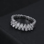 Double Rows Diamond Rings for Womens - Image 5