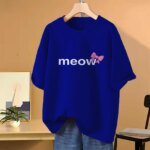 Drop shoulder T-shirt for Women (Blue)