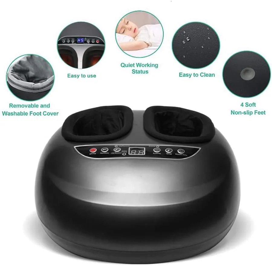 Electric-Foot-Massagers-With-Heated-Soothing-Deep-Kneading-Therapy-For-Foot-Wellness Electric Foot Massagers With Heated, Soothing Deep Kneading Therapy For Foot Wellness - Image 1