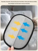 Electrostatic Pet Hair Remover Gloves – Dog & Cat Hair Cleaning Tool for Sofa, Clothes, Car & Furniture - Image 5