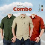 Exclusive 3-Piece Stylish Shirt Combo Pack