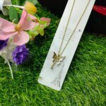 Fantasy Colorful Acrylic Butterfly Pendant Necklace  For Womens - Image 2