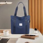 Fashion Shopping Bag (blue) - Image 4