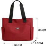 Fashion Shopping Bag (maroon) - Image 4
