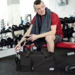 Fashionable Large Capacity Travel & Gym Bag - Black - Image 5