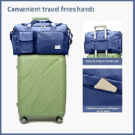 Fashionable Large Capacity Travel & Gym Bag - Blue - Image 3