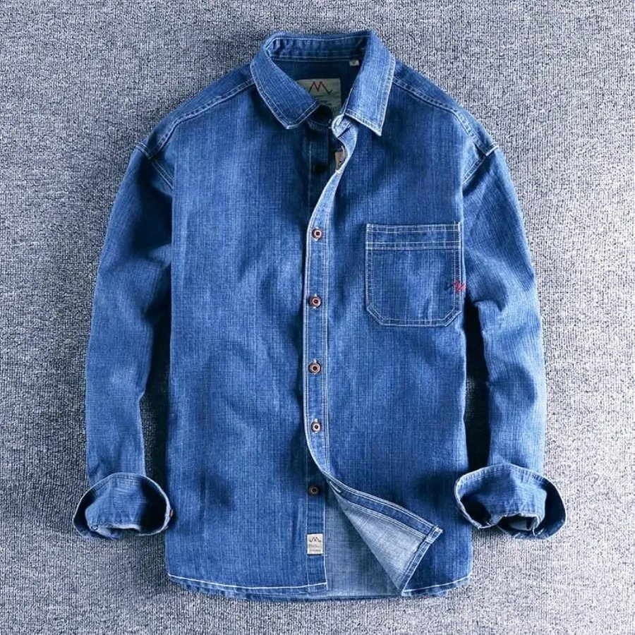 Full-sleeve-Denim-Shirt-5 Full sleeve Denim Shirt - Image 1