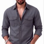Full sleeves double pocket Shirt