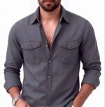 Full sleeves double pocket Shirt - Image 2