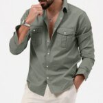 Full sleeves double pocket Shirt - Image 2