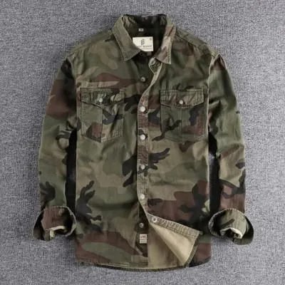 Full-sleeves-double-pocket-kemo-printed-Shirt-7 Full sleeves double pocket kemo printed Shirt - Image 1