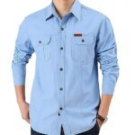 Full sleeves double pocket panel Shirt