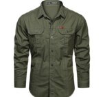 Full sleeves double pocket panel Shirt - Image 2