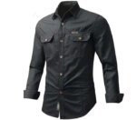 Full sleeves double pocket panel Shirt - Image 2