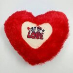 Heart Shape Red Love Pillow | Send Soft Toys as Gifts