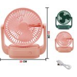 High Quality Rechargeble & Portable Desk Fan EN 1300 - Image 5