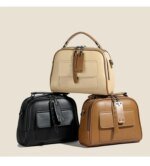 High end ladies' handbag multi-layer large capacity commuting bag(Coffee) - Image 4