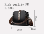 High-quality Messenger Bags For Women Luxury Crossbody Shoulder Bags Female(Black) - Image 3