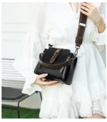 High-quality Messenger Bags For Women Luxury Crossbody Shoulder Bags Female(Black) - Image 5