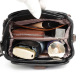 High-quality Messenger Bags For Women Luxury Crossbody Shoulder Bags Female(Black) - Image 6