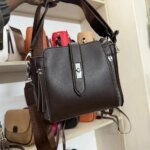 High-quality Messenger Bags For Women Luxury Crossbody Shoulder Bags Female(Coffee) - Image 5