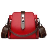 High-quality Messenger Bags For Women Luxury Crossbody Shoulder Bags Female(Red) - Image 2