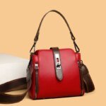 High-quality Messenger Bags For Women Luxury Crossbody Shoulder Bags Female(Red) - Image 3