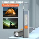 Hot Sale High Power LED Portable Multifunction Cob Zoomable USB Rechargeable Waterproof Mini Light Torch Flashlight