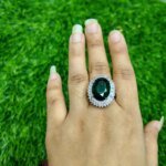 Imperial Violet Crystal Statement Ring - Image 2